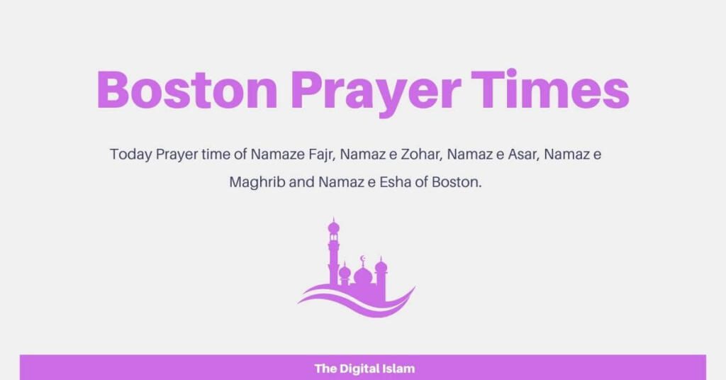Boston Prayer time